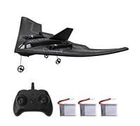 LIYJTK Jouets de vol d'avion Planeur télécommandés avec stabilisation du Gyroscope 3 Batteries pour Adultes Enfants garçons (3 Batterie)