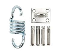 LIYJTK Kit Suspension Suspendu Hammock plafonnage de Plafond Set de Swing inoxydless en Acier soudage de palier Puissant Performances Stables pour Sac de Sable de Yoga Sportif intérieur