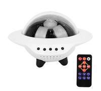 LIYJTK Lampe de projecteur rotative Star Sky Haut-Parleur de Musique Bluetooth Veilleuse réglable Couverture PC 3 Niveaux de luminosité pour bébé se Lever [Chambre à Coucher]