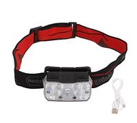 LIYJTK Lampe frontale LED avec capteur de mise au point fixe, lampe frontale rechargeable IPX4 super brillante avec lumière rouge et blanche