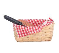 LIYJTK Maison de poupée Miniature à échelle 1:12, modèle de panier à pain au lait hautement simulé pour l'éducation des enfants