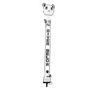 LIYJTK Marqueur de sécurité de bouée de plongée pour l'emplacement de Plongeur à Haute visibilité (Panda Noir et Blanc)