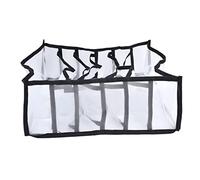 LIYJTK Mesh Bras Boîte De Rangement Multi But Organisateur Tiroirs Diviseur Culotte Chaussettes Sac De Rangement en Nylon Matériel (6 Slots)