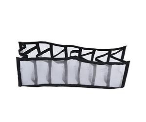 LIYJTK Mesh Bras Boîte De Rangement Multi But Organisateur Tiroirs Diviseur Culotte Chaussettes Sac De Rangement en Nylon Matériel (7 Gitter)