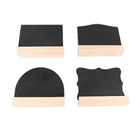 LIYJTK Mini tableau noir en bois élégant double face pour décoration d'hôtel et de maison