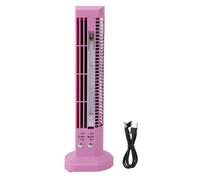 LIYJTK MINI TOUR VENTILATEUR DE BUREAU SANS PALE PORTABLE AVEC LÉGER TRAVAIL LOISIRS USB PLUG IN (Rose)