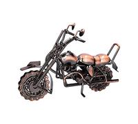 LIYJTK Modèle de moto Large Retro Bronze Classic exquis Home Home Decorative Artisan Ornement pour la chambre Home Bar Restaurant Décoration de mariage Party Metal Toy Figurine Kids