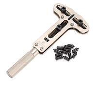 LIYJTK Outil de réparation Durable de dissolvant de Couvercle d'ouvreur de boîtier arrière de Montre à Trois mâchoires en métal pour Les horlogers