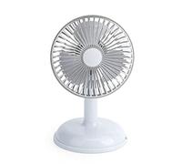 LIYJTK Petit ventilateur électrique Simple et Portable Vintage couleur Pure charge (Bleu clair)