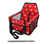 LIYJTK Pitre de sécurité pour Animaux de Compagnie Pliant l'ours Cage porteuse pour Le Voyage (Modèle de Tige de Support d'impression de Griffe Rouge)