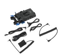 LIYJTK Plaque de Batterie Externe pour caméra, Montage en V, Batterie factice en EL14, système d'alimentation pour caméras D5500 D5100