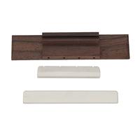 LIYJTK Pont de ukulélé à 4 Cordes en Bois de Rose Dur, Pont de Guitare rétro précis avec écrou de Selle en os de Vache pour la Performance