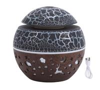 LIYJTK Portable Mini Humidifier 100ml Aromatherapy Essential Oil Diffuser with Colorful Lights for Car Office Bedroom Travel ABS Material Compact Design