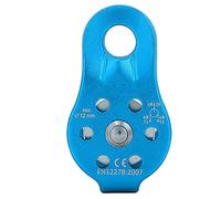 LIYJTK Poulie en Alliage d'aluminium Robuste 26KN avec émerillon Simple pour Escalade sur Corde de 12 mm en Orange Poulie en Alliage d'aluminium, Bloc de poulie à Corde pivotante Simple (Blue)