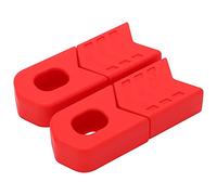 LIYJTK Protecteur de manivelle de vélo, 4 pièces, Capuchons de pédalier en Silicone DH FR AM XC, Couvre-Bottes de Bras de manivelle de vélo (Rouge)