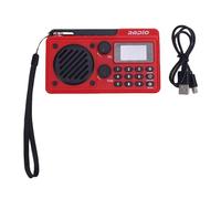 LIYJTK Radio AM FM SW puissante et Portable, avec Haut-Parleur 5W, Affichage numérique, minuterie d'arrêt, Sangle de Suspension, Batterie Rechargeable Bluetooth