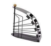 LIYJTK Remote Control Storage Rack Durable Iron Holder with 4 Compartment Organizer Box for Desk Office Home Use Space Saving Design