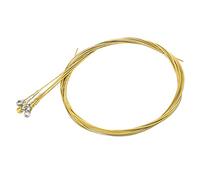 LIYJTK Remplacement de Cordes de Guitare Acoustique, revêtement antirouille, Accessoires pour Instruments de Musique légers (Cordes en Laiton)