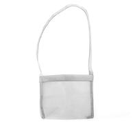 LIYJTK Sac en Filet en Maille Portable Pliant en Nylon en Nylon Sac de Rangement de Coquille de mer pour Enfants Jouet de Plage Gris Moderne Simple 9.6x7.3x0.4 Pouces intérieure de