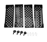 LIYJTK Slim Rolling Storage Cart 4 Tier Bathroom Organizer Mobile Shelving Unit Utility Cart Tower Rack for Kitchen Laundry Narrow Places Gap Type PP Stainless Steel 12.5cm Mesh Baskets (Noire)