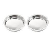 LIYJTK Stainless Steel Coffee Machine Backflush Insert 51mm Blind Filter Replacement for EC680 EC685 2 Pack Metal Backflush Disk Cleaning Tool