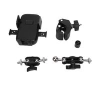 LIYJTK Support de Pince de t é l é Phone t ê Te sph é Rique rotative Bras m é Tallique Universel Support de t é l é Phone pour Poussette de b é bé, Panier de Courses