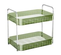 LIYJTK Support de s é chage de Tasses avec Plateau de vidange étag è re de rangeme (Double Couche Vert)