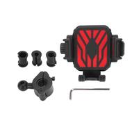 LIYJTK Support de téléphone de Moto Anti-secouement, Support de Scooter de rétroviseur pour téléphones de 5.7 à 7.2 Pouces (Rouge)