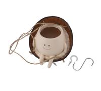 LIYJTK SWING FACE JARDINIÈRE POT DRÔLE INNOVANT HAMAC SITUATIONS DÉCORATIF INTÉRIEUR EXTÉRIEUR (14x10,2x14cm / 5,5x4,0x5,5 pouces)