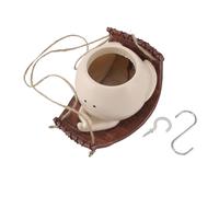 LIYJTK SWING FACE JARDINIÈRE POT DRÔLE INNOVANT HAMAC SITUATIONS DÉCORATIF INTÉRIEUR EXTÉRIEUR (15 x 12 x 9,5 cm / 5,9 x 4,7 x 3,7 pouces)