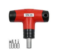 LIYJTK T Handle Preset Torque Wrench 5N.m with PH3 T20 H4 SL7 Bits | Automatic slippage with click sound T handle preset torque wrench for home workshop outdoor, versatile for electrical