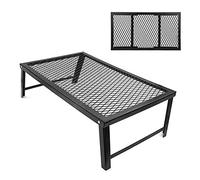 LIYJTK Table de Fer de Support de Gril de Stockage intégré de Pique-Nique de Camping portatif Pliant extérieur pour Le Barbecue extérieur de Camping
