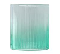 LIYJTK Tasse en verre borosilicat avec rayures verticales d é grad é es pour eau l (Verte)