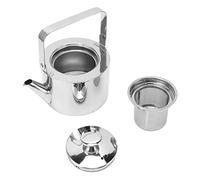 LIYJTK Thé à thé en acier inoxydable Taule de sifflement métallique épaissie avec poignée ergonomique pour toute cuisinière (Petit, 1L)