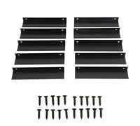 LIYJTK Tirette de bord d'armoire en alliage d'aluminium, fermoir de Type G, poignées d'armoire cachées, tiroir de porte de cuisine