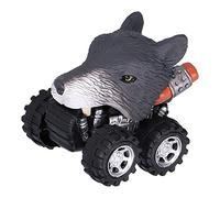 LIYJTK Voiture jouet à quatre roues motrices, jouet pour enfants de 2 ans, design vif, couleurs vives, développe la capacité pratique, matériau plastique