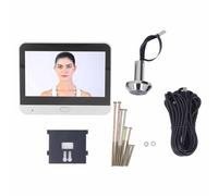 LIYJTK Wireless Peephole Camera 1080P 120 Degree Viewing Night Intercom Digital Door Viewer with 4.3 inch Color Monitor for Home Security Front Door