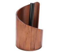 LIYJTK Wood Paper Towel Holder Freestanding Countertop Napkin Dispenser for Kitchen Bathroom Heavy Duty Beech Wood Roll Stand with Weighted Base