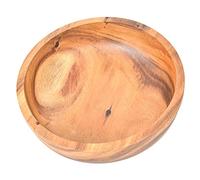LIYJTK Wooden Salad Bowl Multi Function Serve Sushi Bread Pizza Salad Fruit for Home Coffee Shop Restaurant Natural Wood Durable Smooth Brim Beautiful Wooden Pattern Approx 39x11.5cm 30x9 (30 * 9cm)
