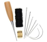 liyoe 10 Pièces Aiguille à Coudre Alêne Cuir Couture Accessoires Couture Artisanat comme Indiqué à Coudre Point de Suture Maroquinerie Outils de Réparation de Chaussures