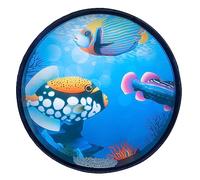 liyoe 10 Pouces Wave Drum Ocean Type Wave Drum Orff Percussion Instrument Big Wave Sound Drum Music Color + Blue