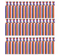 liyoe 1000Piece Pride Month Unisex Rainbow Bandana Gay Pride Mouchoir Bracelet Nylon + Wrist Band