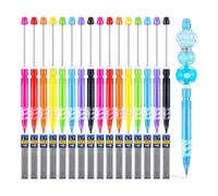 liyoe 16 Pièces Porte-Mines Perlés Petits Crayons Mécaniques pour Écrire Dessin Croquis Bricolage à la Main
