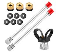 liyoe 2 PièCes 12 Pouces Airless Paint Extension Pole Rod & 1 PièCes Buse Tip Guard & 3 PièCes Seal Tip Joints, Kit D'Outils Universel