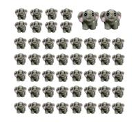 liyoe 50 Pièces Mini Figurines d'animaux de la Jungle Résine Minuscules Animaux Miniatures Animaux Sauvages Miniatures Accessoires de Jardin,B