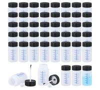 liyoe 60 Bouteilles de Peinture de Retouche de 56,7 G - Bouteilles de Peinture de Retouche Vides avec Pinceau, Boule de Mélange pour Réparer les Rayures de Voiture