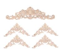 liyoe Appliques en Bois Onlays Appliques DéCoratives en Bois Bricolage Appliques en Bois pour Miroir Lit Porte Armoire Armoire Meubles