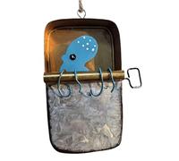 liyoe Boîte de Sardines Ornement Suspendu Original, Un Morceau Original, Ornements de Pêche Amusants, Boîte de Sardines Poisson en Conserve Fruits de Mer Installation Facile C