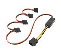 liyoe Câble CPU 8 Broches vers Disque Dur de la Carte Mère Câble 12 V vers Disque Dur SATA