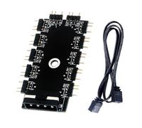 liyoe Carte Mère 1 à 11 5 V 3 Broches PWM Refroidisseur Ventilateur HUB Répartiteur Extension Adaptateur PC ARGB Refroidissement Ventilateur HUB 4 Broches IDE Alimentation